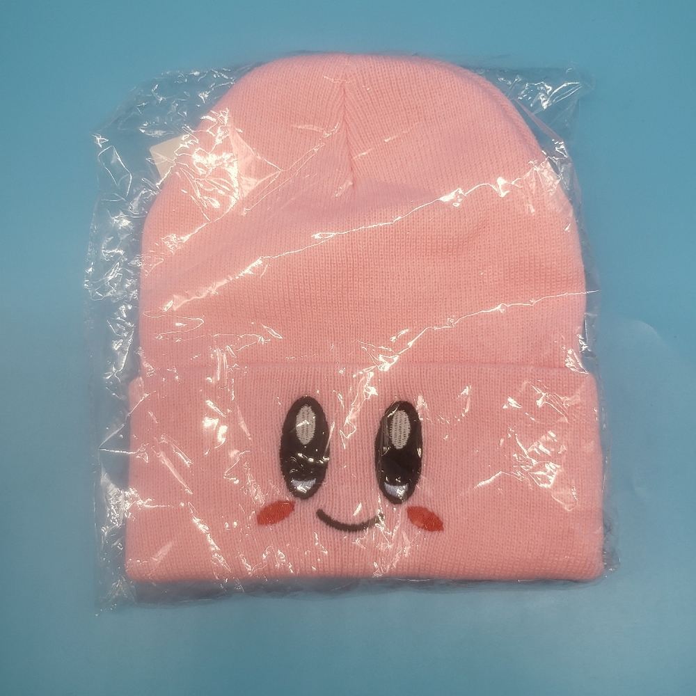 Nintendo Pink Kirby Knit Unisex Beanie / Skully / Hat